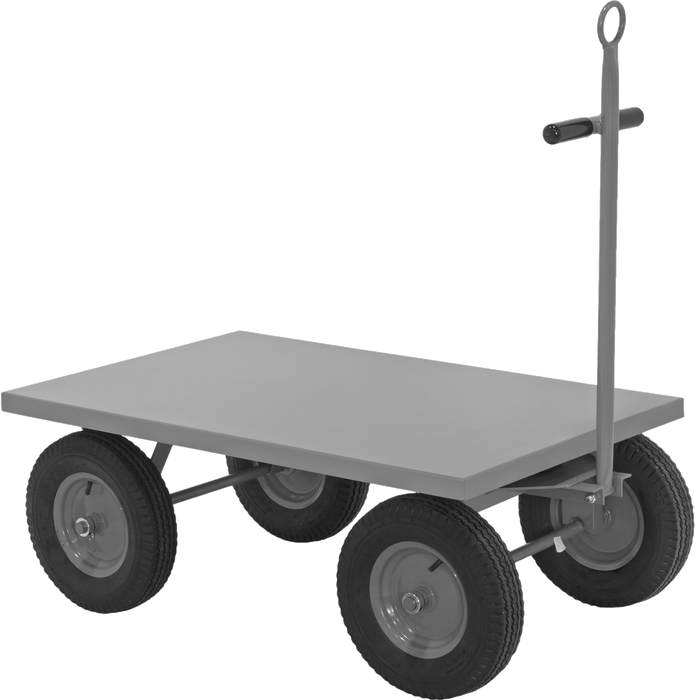 McMaster 2538T102 Steel Wagon, 2,500 lb Capacity, 60" × 30" × 18-1/2" Flush Platform