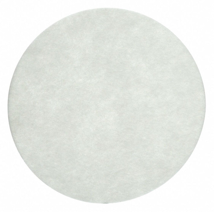 3M 08607 Carpet Bonnet, 20 in Dia, Fiber, White, PK5