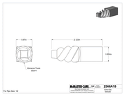 McMaster 2566A18 Extra-Grip Extractor, for Right-Hand Threads, Trade Size 4