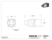 McMaster 2566A23 Extra-Grip Extractor, for Right-Hand Threads, Trade Size 7