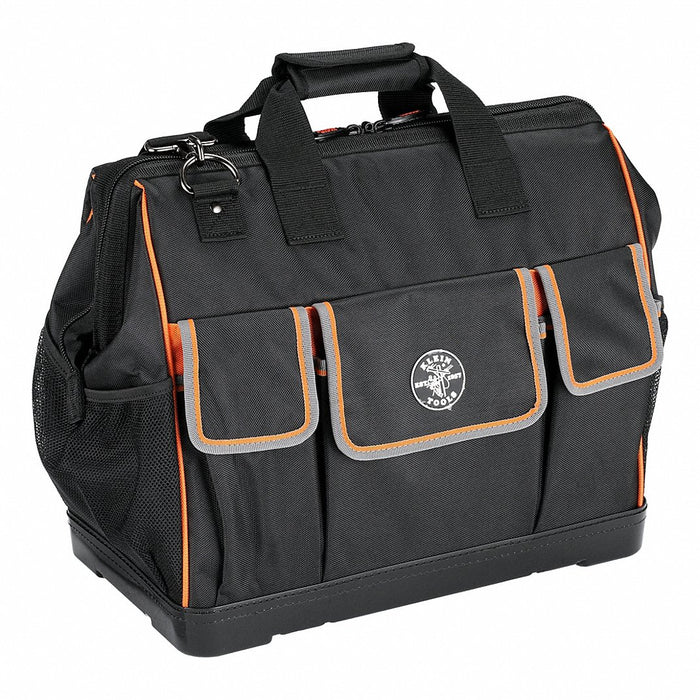 Klein 55469 Tool Bag 17 1/2 in W x 10 in D x 16 in H, Black, Polyester, 42 Pockets, Polyester - KVM Tools Inc.KV259G14