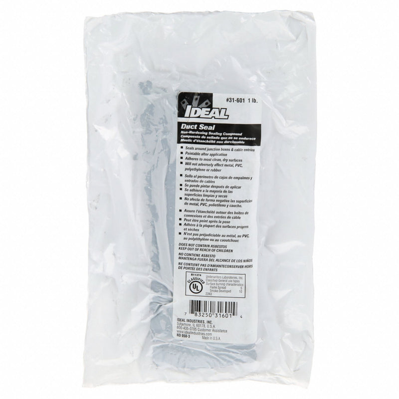 Ideal 31-601G Polymer Caulking Compound, Polymer, Gray, 16 oz Container Size, Bag
