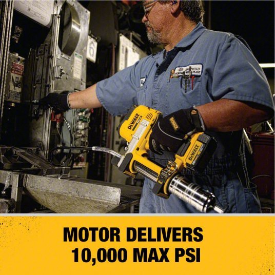 DeWalt DCGG571M1 Cordless Grease Gun 20 V Battery Volt, Battery Included, 5 fl oz Volume Per Min., Li - Ion - KVM Tools Inc.KV25DU72