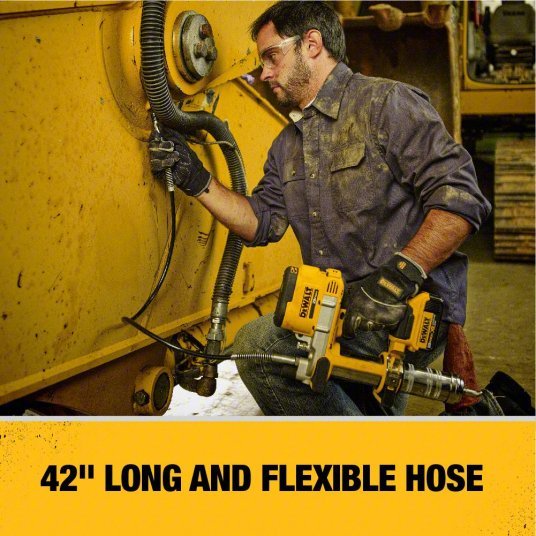 DeWalt DCGG571M1 Cordless Grease Gun 20 V Battery Volt, Battery Included, 5 fl oz Volume Per Min., Li - Ion - KVM Tools Inc.KV25DU72