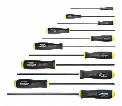 Bondhus 10737 11-pc Long Ball-End Screwdriver Set