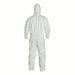 Dupont TY127SWHLG002500 Disposable Coveralls L, Tyvek® 400, Elastic Wrist, Elastic Ankle, White, Serged Seam, 25 PK - KVM Tools Inc.KV6LY35
