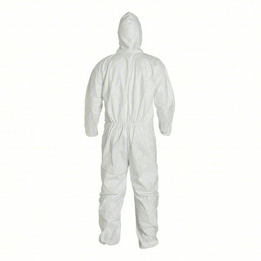 Dupont TY127SWHMD002500 Disposable Coveralls M, Tyvek® 400, Elastic Wrist, Elastic Ankle, White, Serged Seam, 25 PK - KVM Tools Inc.KV6LY34