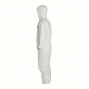 Dupont TY127SWHMD002500 Disposable Coveralls M, Tyvek® 400, Elastic Wrist, Elastic Ankle, White, Serged Seam, 25 PK - KVM Tools Inc.KV6LY34