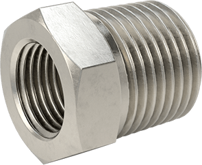 McMaster 2698K311 Alloy 20 Stainless Steel Pipe Fitting Medium-Pressure, Bushing Adapter, 1/2 Male x 1/4 Female