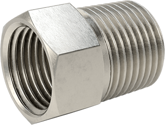 McMaster 2698K314 Alloy 20 Stainless Steel Pipe Fitting Medium-Pressure, Bushing Adapter, 3/8 Male x 1/4 Female
