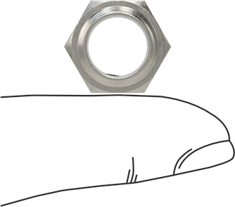 McMaster 2698K315 Alloy 20 Stainless Steel Pipe Fitting Medium-Pressure, Bushing Adapter, 1/4 Male x 1/8 Female