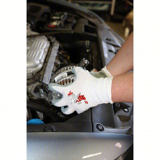 MCR Safety 9694L Coated Gloves L (9), Smooth, Foam Nitrile, Palm, Dipped, ANSI Abrasion Level 3, 12 PK - KVM Tools Inc.KV26J589