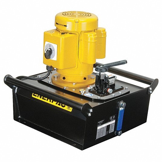 Enerpac ZE4208MB Hydraulic Pump 10,000 psi Max. Op Pressure, 60 cu in/min Max. Flow Rate, 1 1/2 hp Max. HP - KVM Tools Inc.KV26VY95