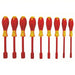 Wiha 32288 Solid Round Shank Nut Driver Set SAE, 11 3/8 in, 5/16 in Bolt Clearance, 5 in Shank Lg - KVM Tools Inc.KV26X274