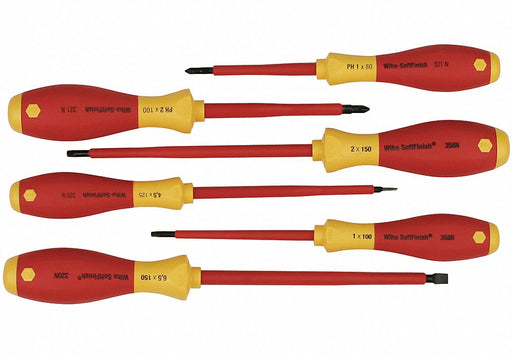 Wiha 35890 Insulated Screwdriver Set, 6 Pc