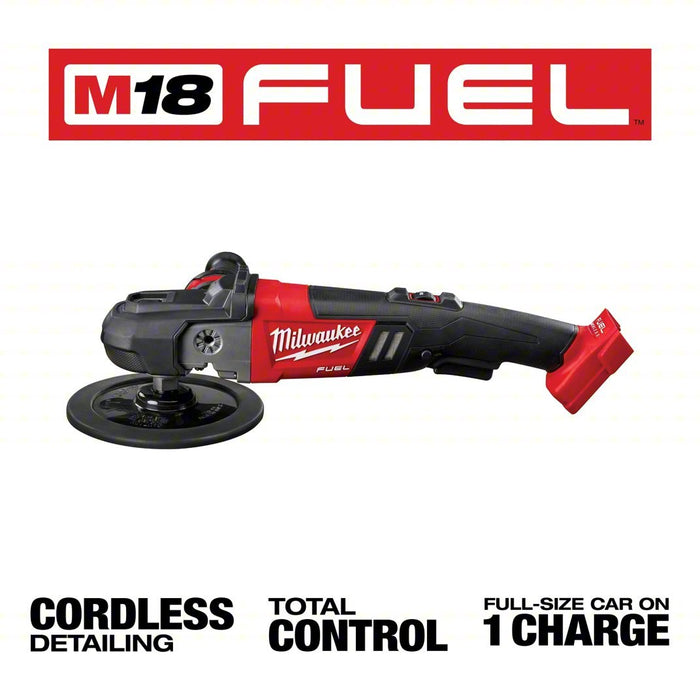 Milwaukee 2738 - 20 Cordless Polisher M18, Bare Tool, 7 in Backing Pad, Rotary, Hook and Loop, Variable Speed - KVM Tools Inc.KV49EG82