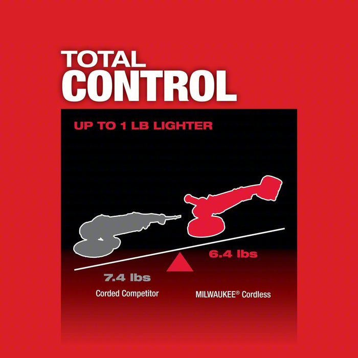 Milwaukee 2738 - 20 Cordless Polisher M18, Bare Tool, 7 in Backing Pad, Rotary, Hook and Loop, Variable Speed - KVM Tools Inc.KV49EG82