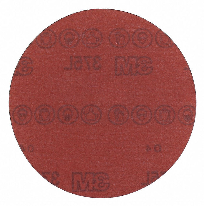 3M 375L Film Disc, Skip-Slit Liner, 5 in, P600 Grit, Aluminum Oxide, PK250