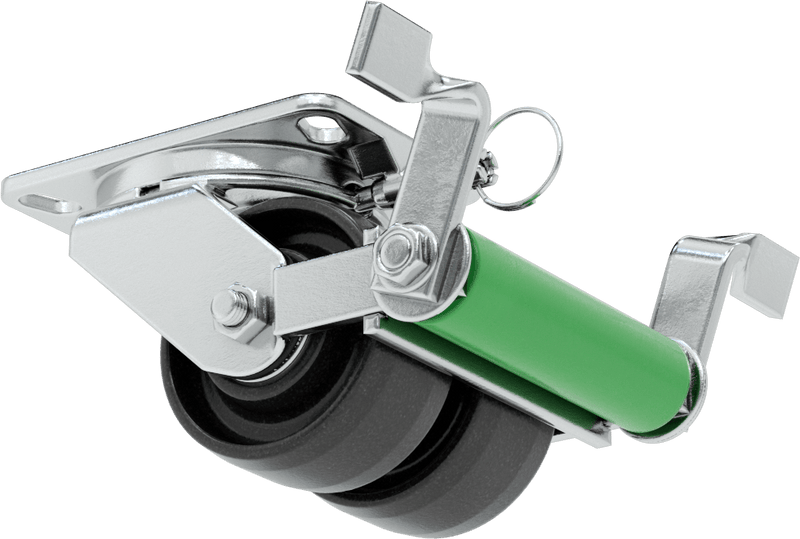 McMaster 2787T412 Viking Caster, High-Capacity, Swivel with Lock and Nylon Wheels, 4" Wheel, 1,600 lb