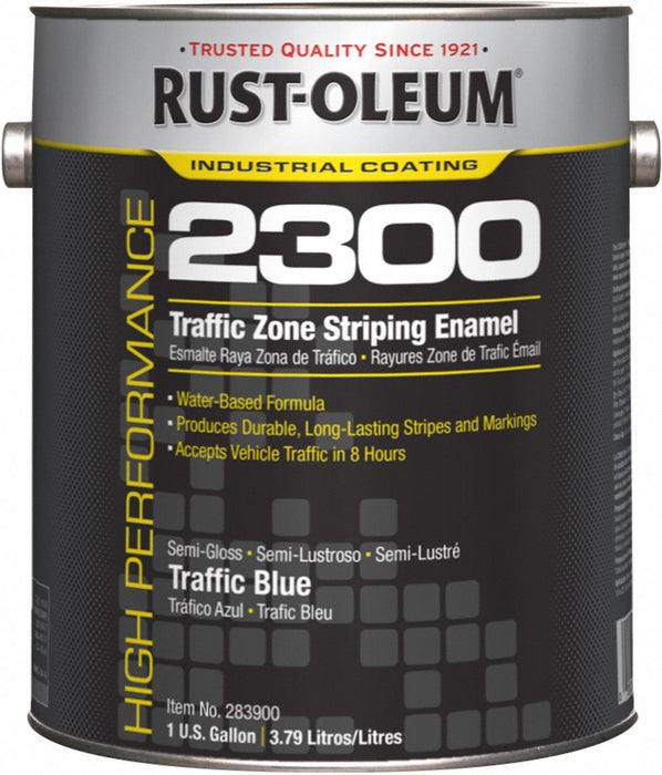 Rust-Oleum 283900 Traffic Zone Striping Paint 1 gal Traffic Blue Water-Based Acrylic Semi-Gloss