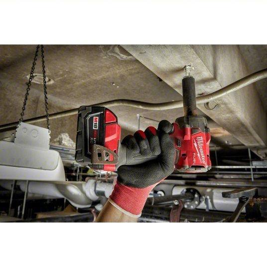 Milwaukee 2855P - 20 Impact Wrench 1/2 in Square Drive Size, 250 ft - lb Fastening Torque, 250 ft - lb Breakaway Torque - KVM Tools Inc.KV60YT18