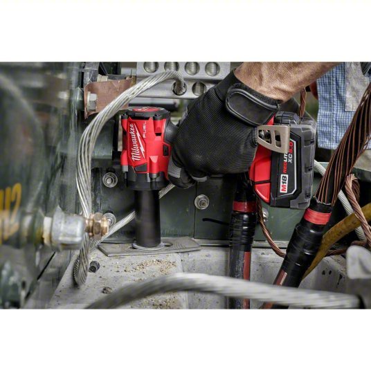 Milwaukee 2855P - 20 Impact Wrench 1/2 in Square Drive Size, 250 ft - lb Fastening Torque, 250 ft - lb Breakaway Torque - KVM Tools Inc.KV60YT18