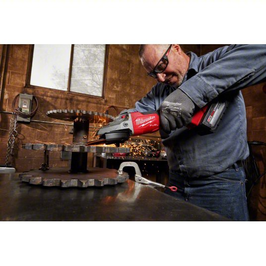Milwaukee 2886 - 20 Angle Grinder 4 1/2 in_5 in Wheel Dia, Paddle, without Lock - On, Brushless Motor, (1) Bare Tool - KVM Tools Inc.KV61UU59