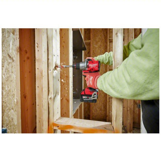 Milwaukee 2903 - 22 Drill 18V DC, Compact Premium, 1/2 in Chuck, 2,100 RPM Max., 1,400 in - lb Max Torque, LED - KVM Tools Inc.KV794JK5