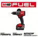 Milwaukee 2903 - 22 Drill 18V DC, Compact Premium, 1/2 in Chuck, 2,100 RPM Max., 1,400 in - lb Max Torque, LED - KVM Tools Inc.KV794JK5