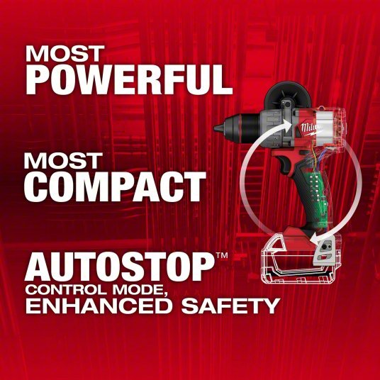Milwaukee 2904 - 20 Cordless Hammer Drill 18V, Compact Premium, 1/2 in Chuck, Keyless, (1) Bare Tool - KVM Tools Inc.KV794JK6