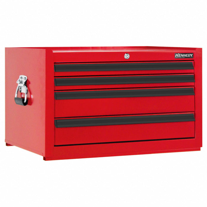 Kennedy 2904MPR Top Chest, Heavy Duty, 29 in Overall Wd, 20 in Overall Dp, 16 1/2 in Overall Ht, Keyed, Red