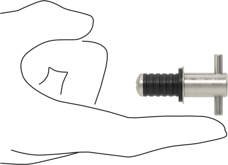 McMaster 2908K11 Stainless Steel T - Handle Expansion Plug for 1/2 Pipe Size - KVM Tools Inc.KV2908K11