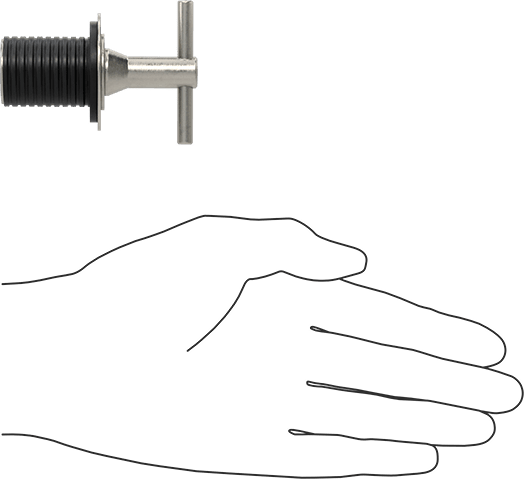 McMaster 2908K15 Stainless Steel T - Handle Expansion Plug for 1 Pipe Size - KVM Tools Inc.KV2908K15