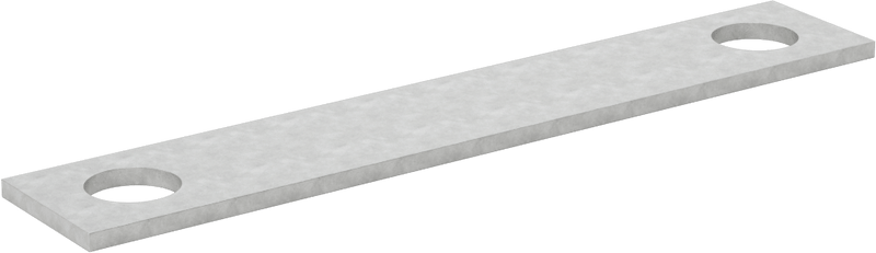 McMaster 2936T126 Galvanized Steel U-Bolt Mounting Plate, for 1/2"-13 Thread Size, 4" ID
