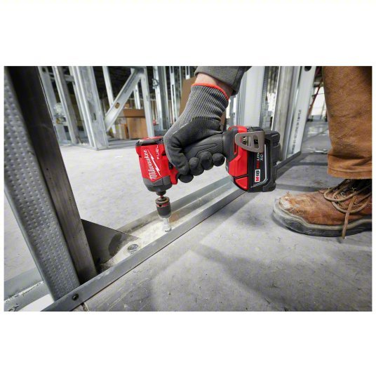 Milwaukee 2953 - 22 Impact Driver Kit 2,000 in - lb Max. Torque, 3,900 RPM Free Speed, 4,400 Impacts per Minute, 5.0 Ah - KVM Tools Inc.KV794JK9