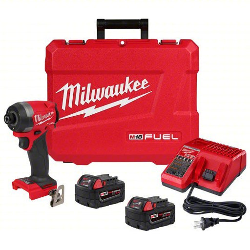 Milwaukee 2953 - 22 Impact Driver Kit 2,000 in - lb Max. Torque, 3,900 RPM Free Speed, 4,400 Impacts per Minute, 5.0 Ah - KVM Tools Inc.KV794JK9