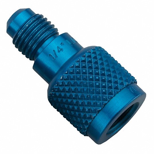 Yellow Jacket 41123 Adapter 8 1/4 in Lg, 180° Angle, Input 1/4 in Male, Output 1/4 in Female