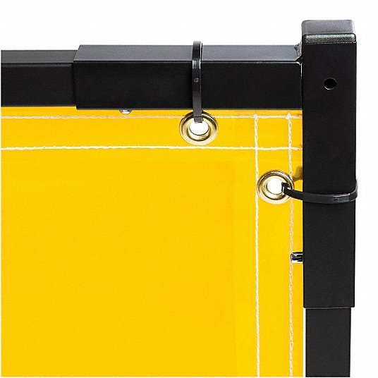 Steiner 534HD - 6X8 Welding Screen Vinyl, 6 ft Ht, 8 ft Wd, Yellow, 1 in Frame, Yellow - KVM Tools Inc.KV5KNL6