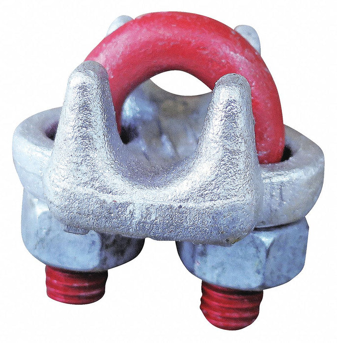 Crosby 1010131 Wire Rope U-Bolt Clip, 1/2 in Compatible Rope Dia, Steel, Forged, Painted