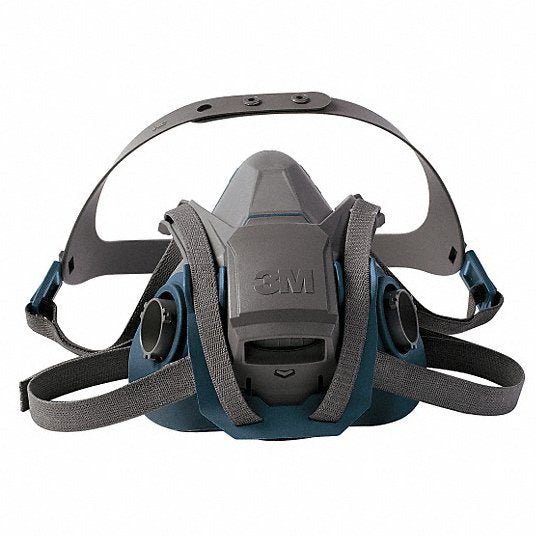 3M 6501QL Half Mask Respirator Rugged Comfort 6500, 0 Cartridges Included, Silicone, S Mask Size - KVM Tools Inc.KV29WT68