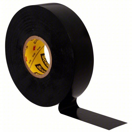 3M 33+SUPER - 3/4X76FT Insulating Electrical Tape Gen Purpose, Vinyl, 3/4 in x 76 ft, Black - KVM Tools Inc.KV2A225