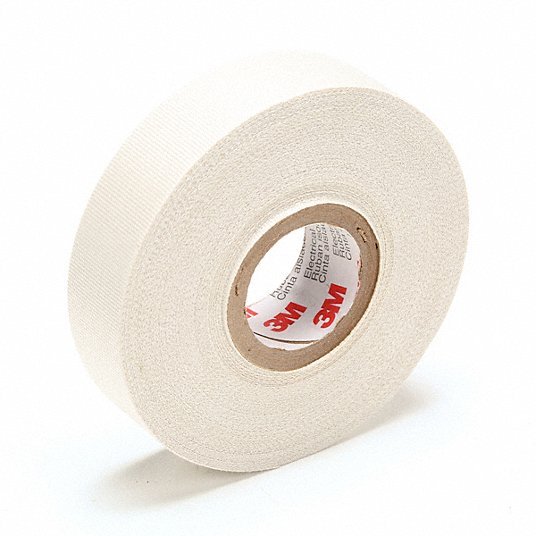 3M 27 - 3/4"X66' Electrical Tape 3/4 in Wd, 22 yd Lg, 7 mil Thick, Fiberglass Cloth, Rubber, 600 V Volt Rating - KVM Tools Inc.KV2A457