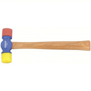 Vaughan SF12 Soft Face Hammer Nylon, 12 oz Head Wt, 1 3/8 in Tip Dia, 13 in Overall Lg, Replaceable Tips, Steel - KVM Tools Inc.KV2A531