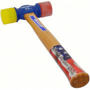Vaughan SF12 Soft Face Hammer Nylon, 12 oz Head Wt, 1 3/8 in Tip Dia, 13 in Overall Lg, Replaceable Tips, Steel - KVM Tools Inc.KV2A531