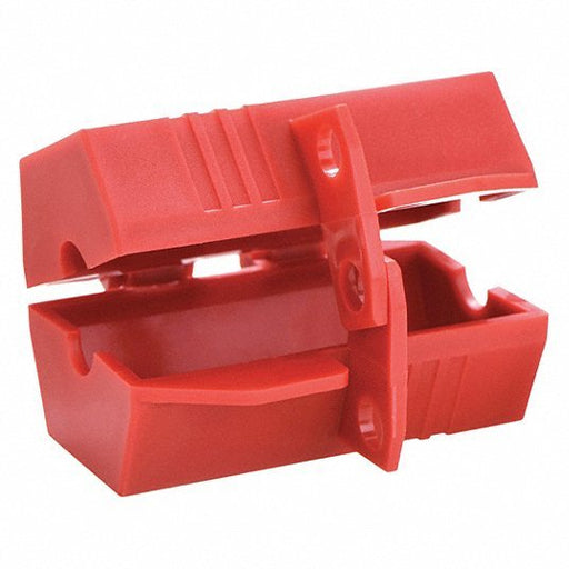 Brady 65674 Plug Lockout For 1/2 in Max Cord Dia, For 1 7/10 in Max Plug Dia, Red - KVM Tools Inc.KV41F294