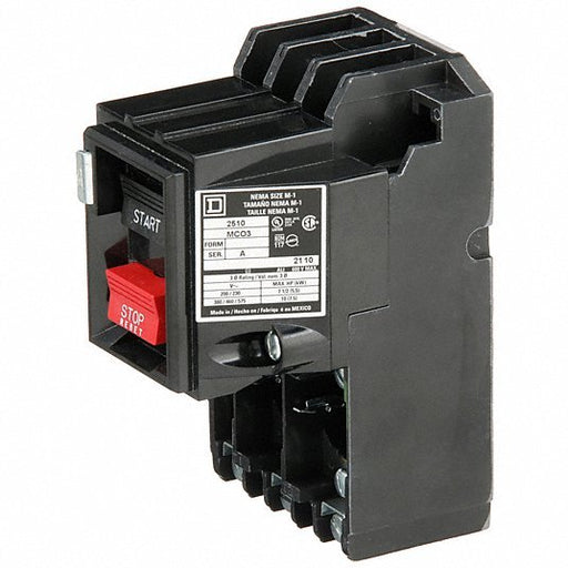 Square D 2510MCO3 Manual Motor Starter Non - Reversing, 3 Poles, 27 A, NEMA Size M - 1, Thermal Protection, SQR1 - KVM Tools Inc.KV2BW31