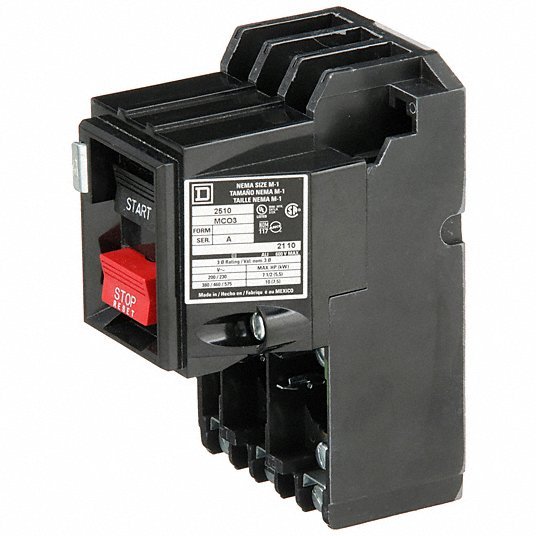 Square D 2510MCO3 Manual Motor Starter Non - Reversing, 3 Poles, 27 A, NEMA Size M - 1, Thermal Protection, SQR1 - KVM Tools Inc.KV2BW31