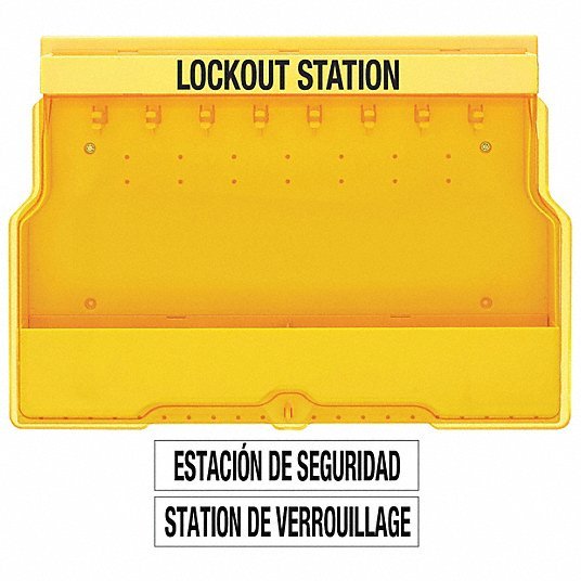 Master Lock S1850 Lockout Station, No Padlocks, Cover Lockout Station - KVM Tools Inc.KV2CJL4