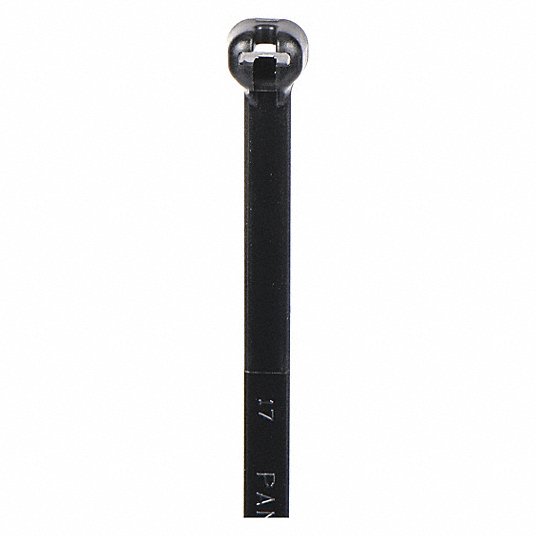 TY-RAP BT4S-C0 Standard Cable Tie, 15 in L, 0.18 in W, Nylon 6/6, Black, Indoor, Outdoor Use, 100 Pack
