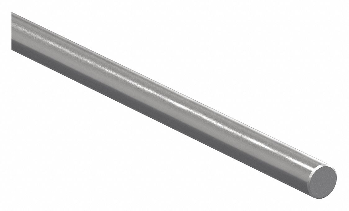 PBC Linear NIL10SS-036.000 Linear Shaft, Solid, 5/8 in Dia, 36 in Lg, Stainless Steel, Polished